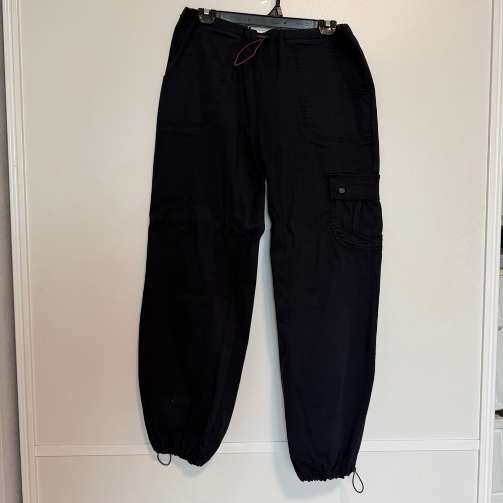 Women's Navy Blue Cargo Joggers
